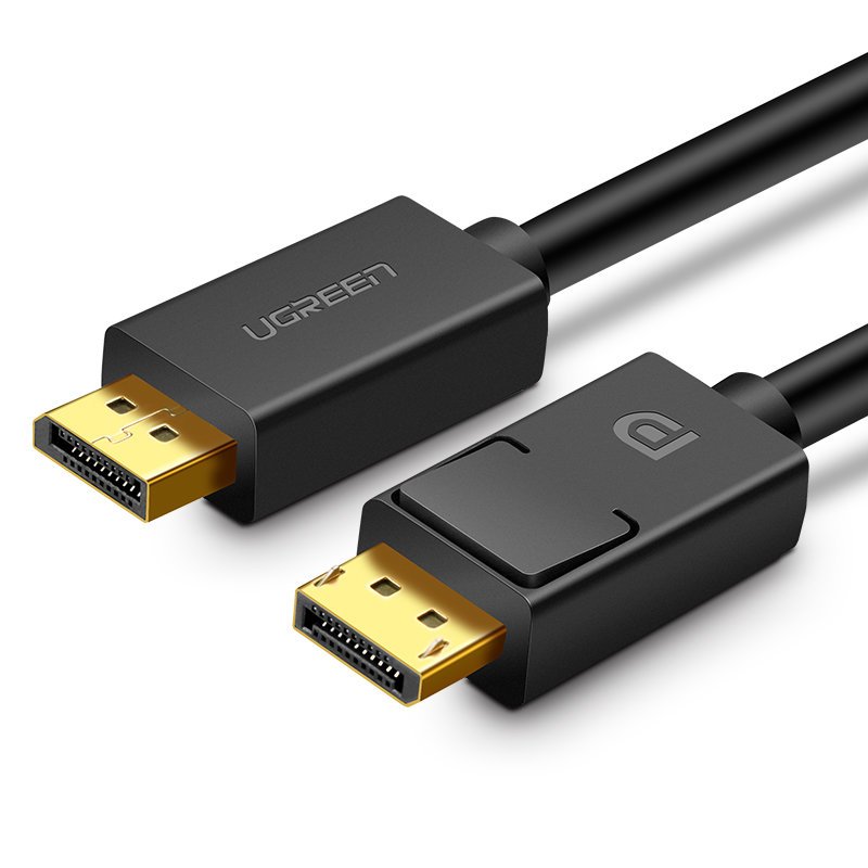 Ugreen cabo unidirecional de DisplayPort para HDMI 4K 30 Hz 32 AWG 2 m preto (DP101 10202)