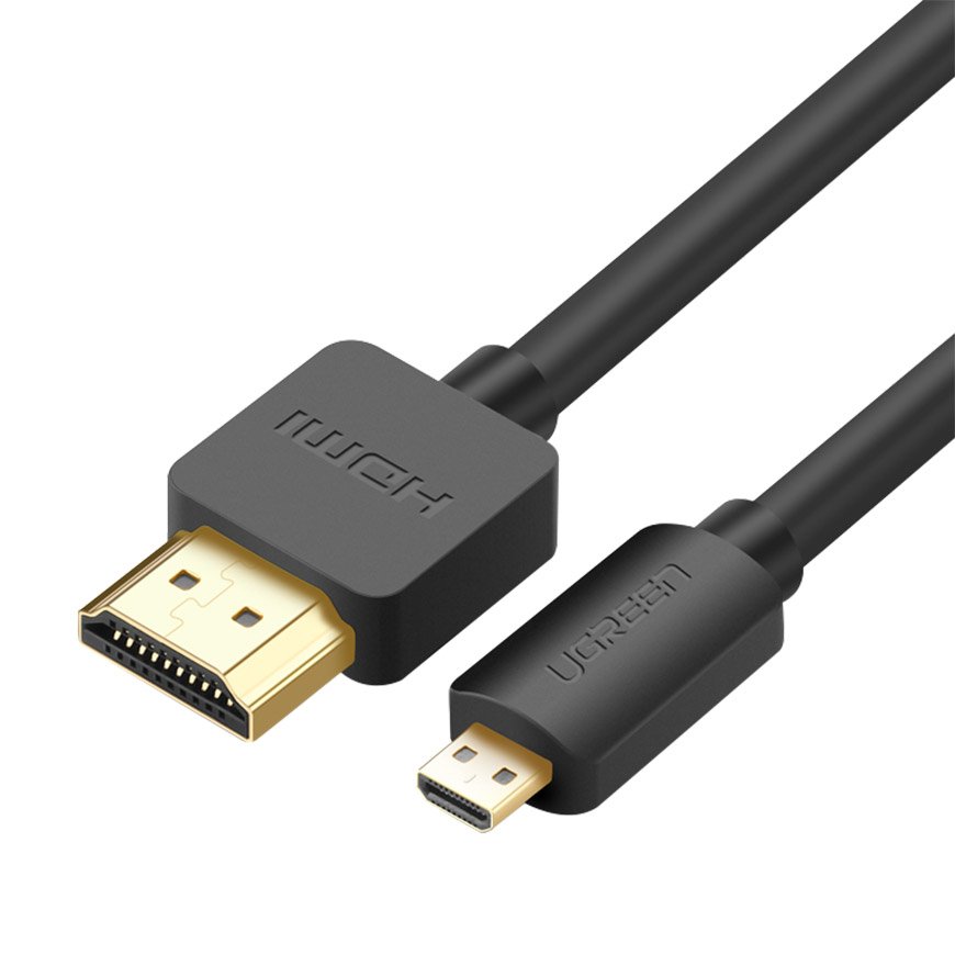 Cabo Ugreen HDMI para mini HDMI 19 pinos 2.0v 4K 60Hz 30AWG 1,5m preto (11167)