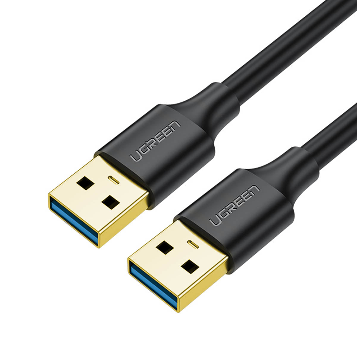 Cabo Ugreen USB-A para USB-A USB3.0 5Gb/s 0.5m preto (US128)