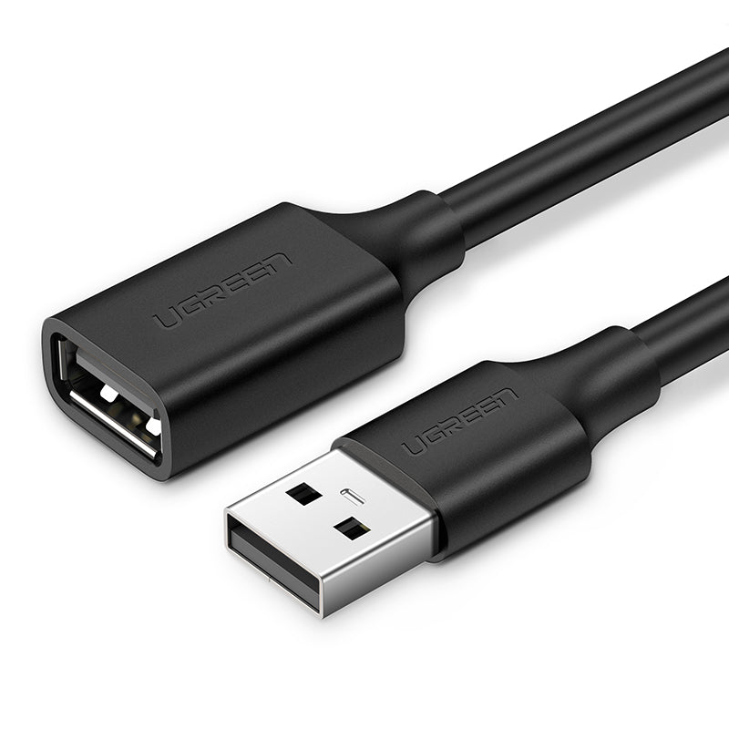 Cabo extensor Ugreen USB (macho) para USB (fêmea) 2.0 480Mb/s 3m preto (US103)