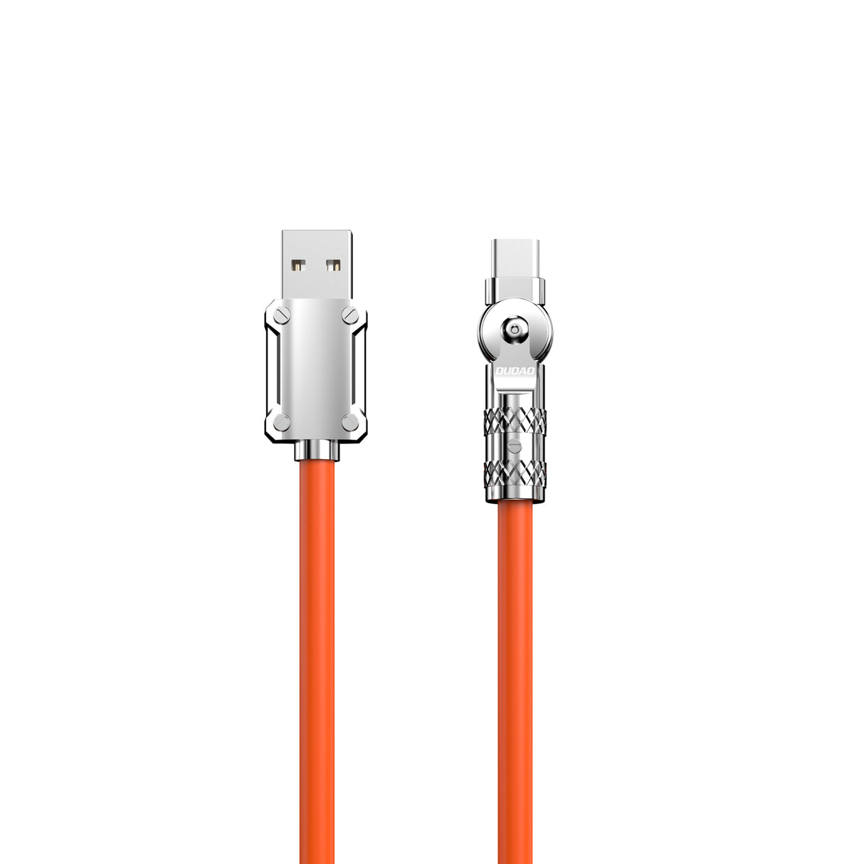 Cabo USB - USB C 120W com rotação de 180° Dudao 120W 1m - laranja