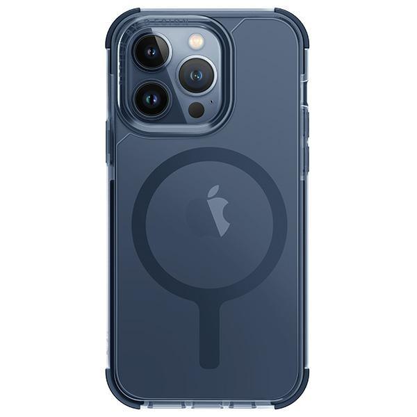 Capa UNIQ Combat Magclick para carregamento do iPhone 15 Pro - azul