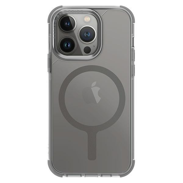 Capa UNIQ Combat Magclick para carregamento do iPhone 15 Pro - cinza