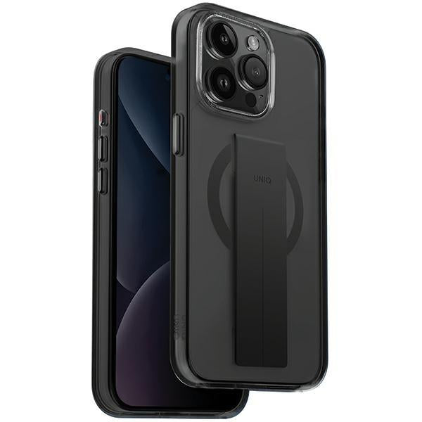 Capa UNIQ Heldro Mag Magclick para carregamento no iPhone 15 Pro - preta