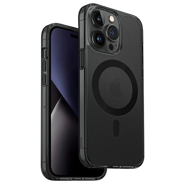 Capa Uniq LifePro Xtreme Magclick Charging para iPhone 14 Pro - cinza-preta