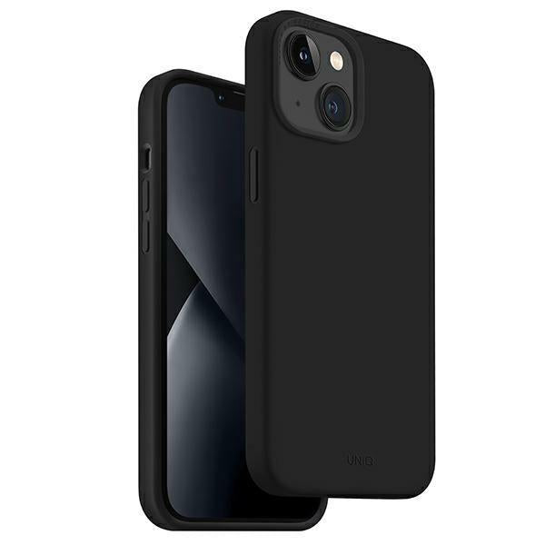 Etui Uniq Lino para iPhone 14 Plus - preto