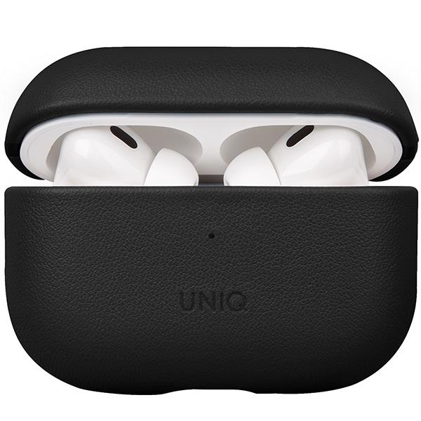 Etui UNIQ Terra em Couro Legítimo para AirPods Pro 2 - preto