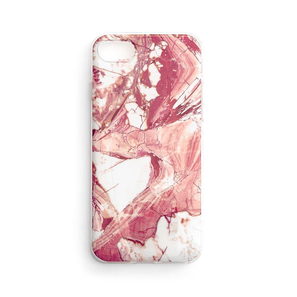 Capa Wozinsky Marble em gel de mármore rosa para Samsung Galaxy S22+ (S22 Plus)