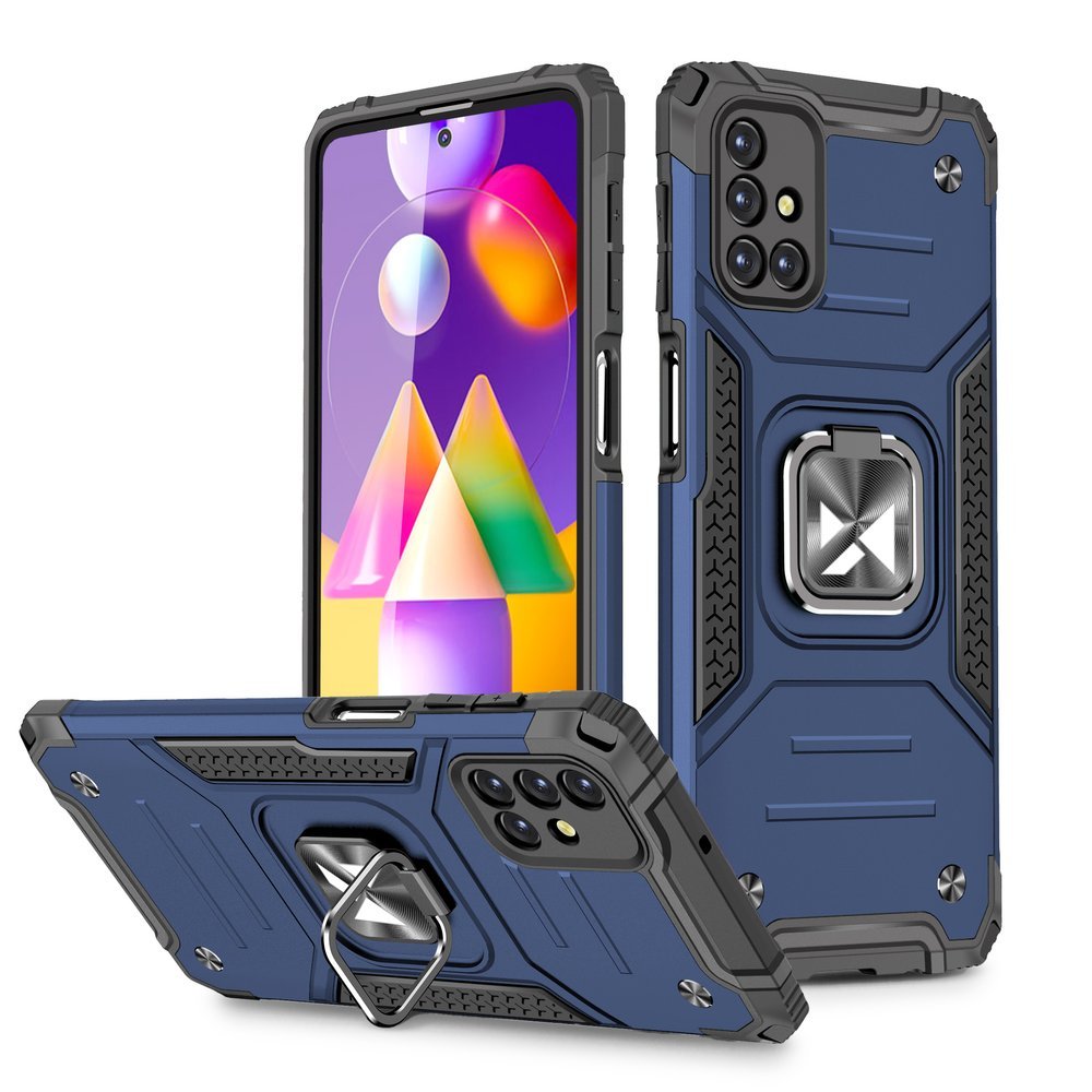 Wozinsky Ring Armor capa híbrida blindada + suporte magnético para iPhone 12 mini rosa