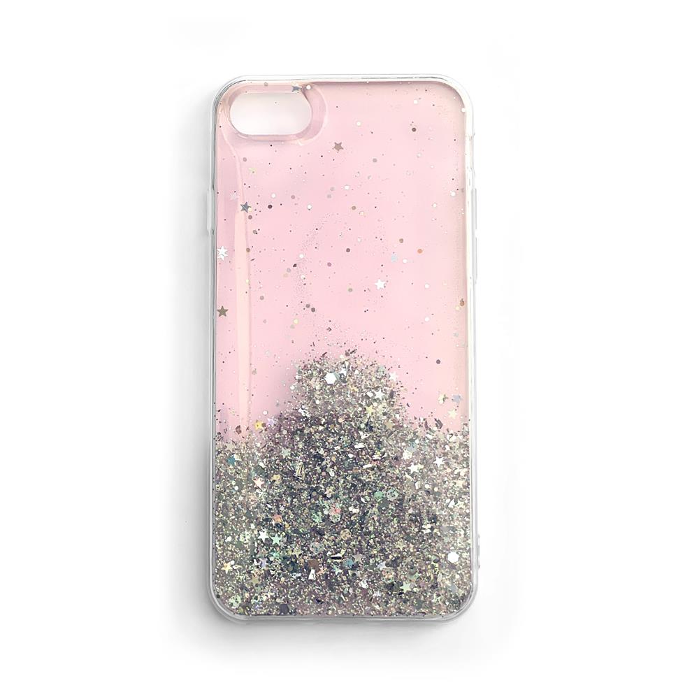 Wozinsky Star Glitter capa brilhante com glitter para Samsung Galaxy A42 5G preto
