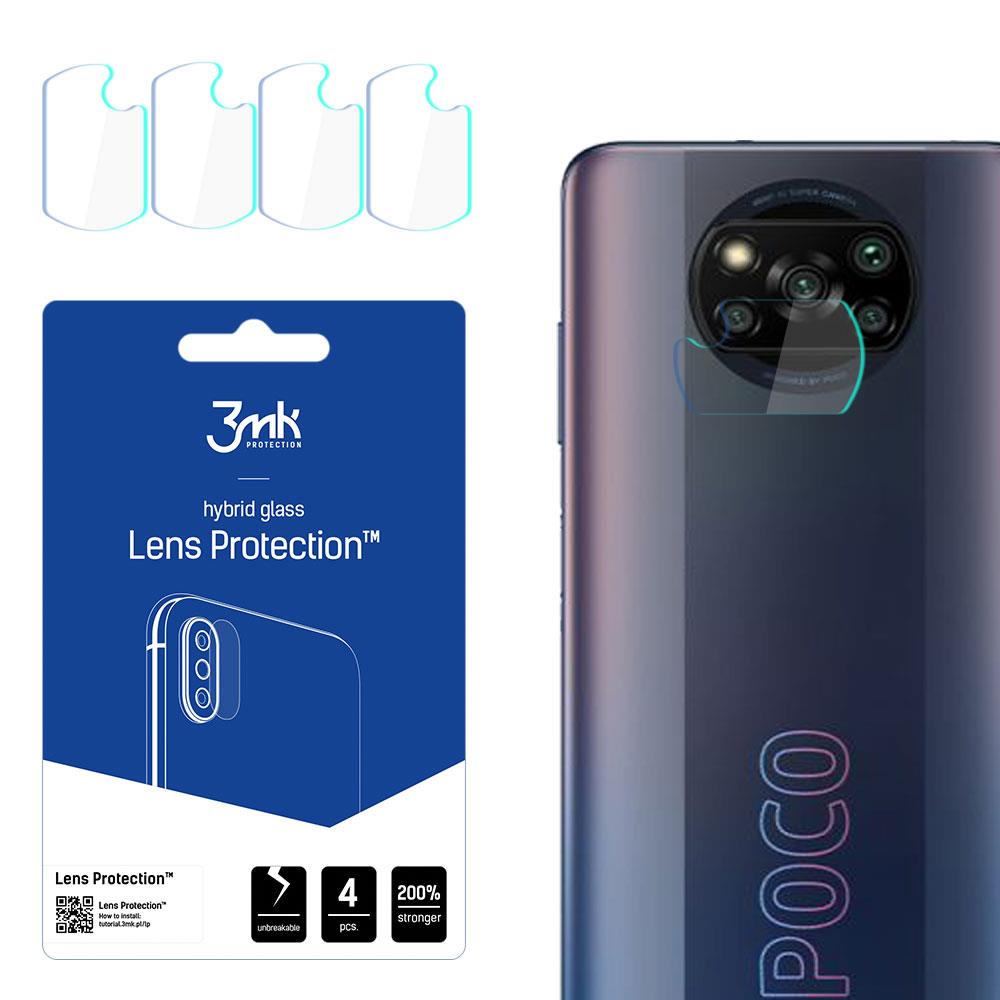 Proteção de Lente Híbrida 3mk para Xiaomi Poco X3 Pro