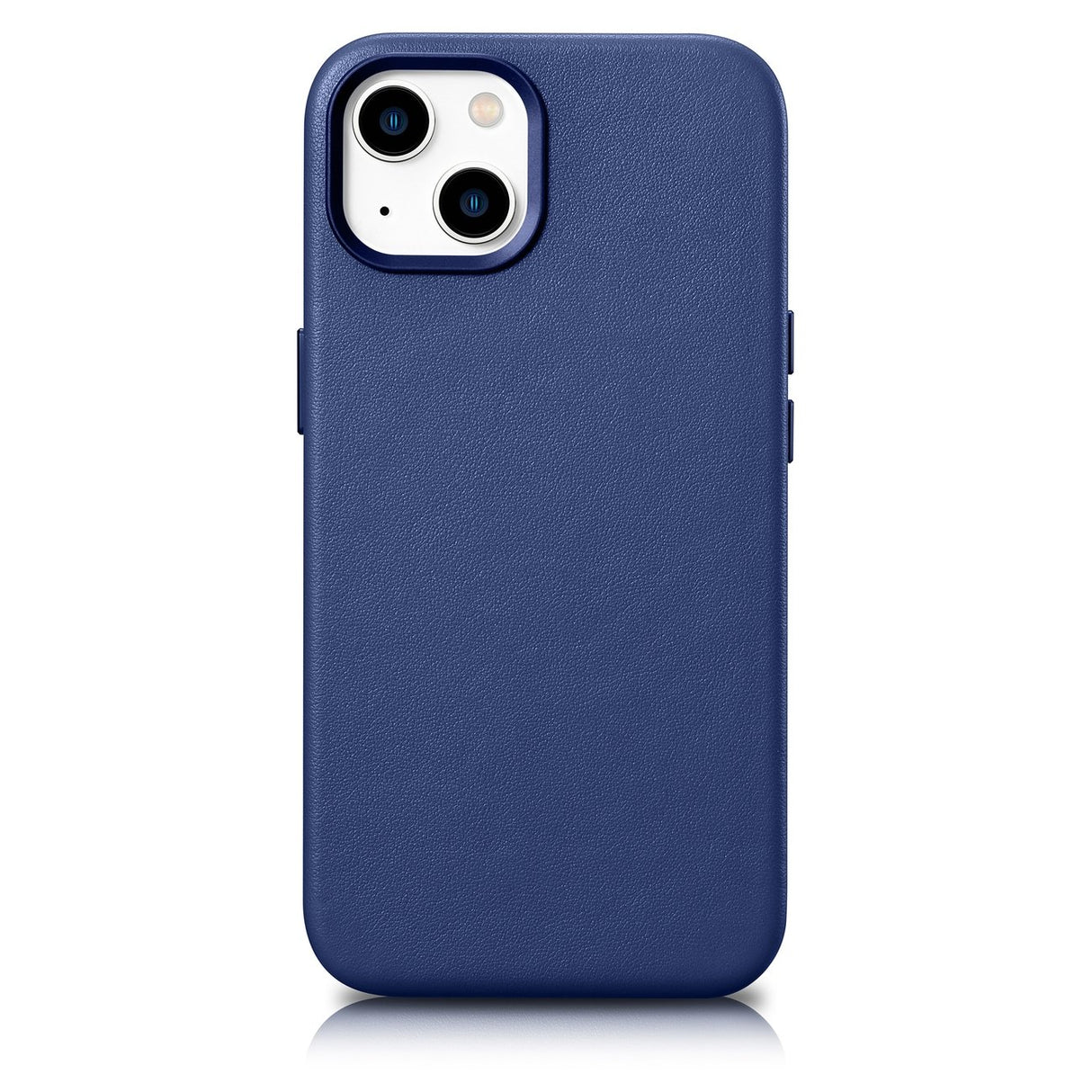 Capa iCarer de Couro, estojo de couro natural para iPhone 14 azul (WMI14220705-BU) (compatível com MagSafe)