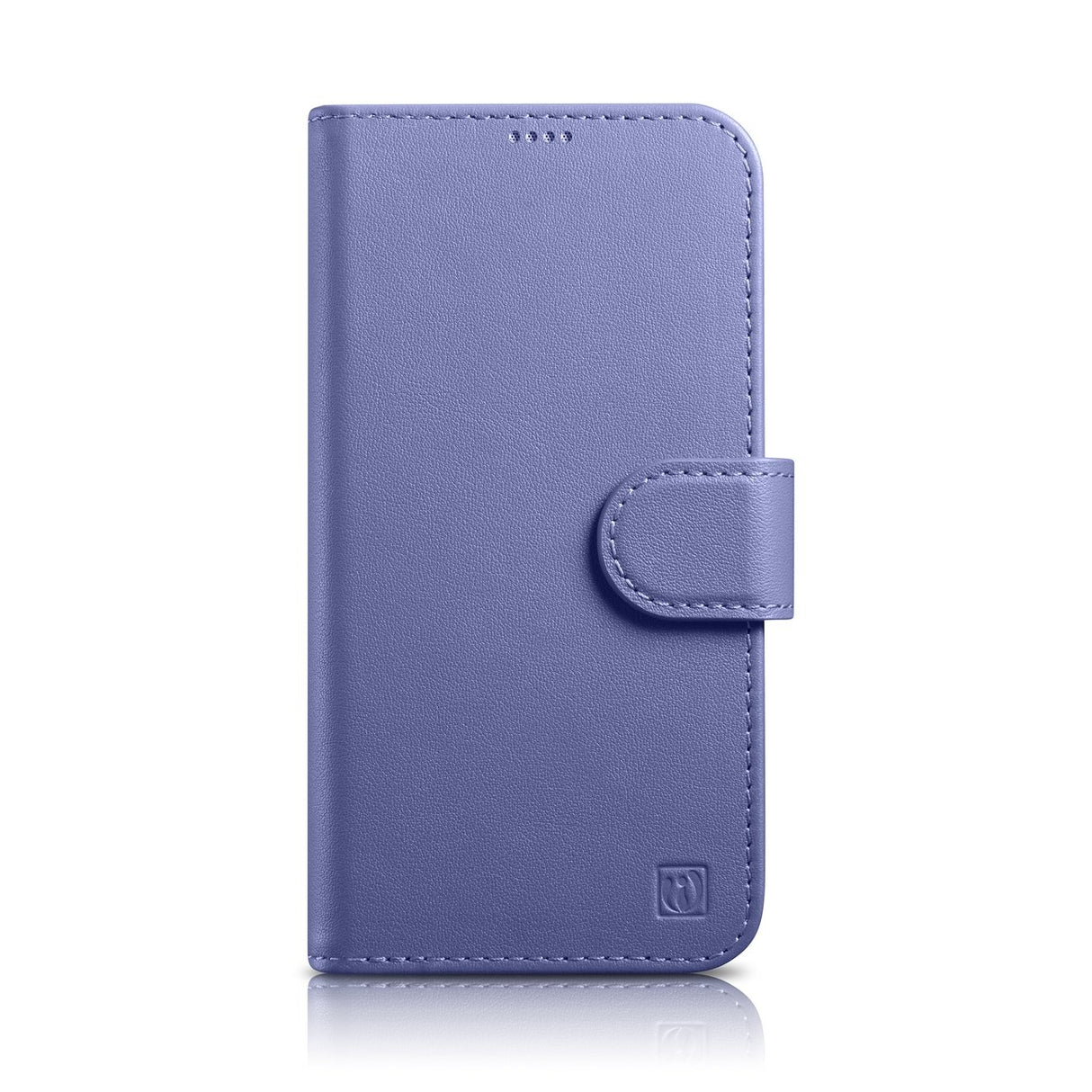 Capa Carteira iCarer 2 em 1 para iPhone 14 Plus, capa de couro com aba Anti-RFID na cor lilás claro (WMI14220727-LP)