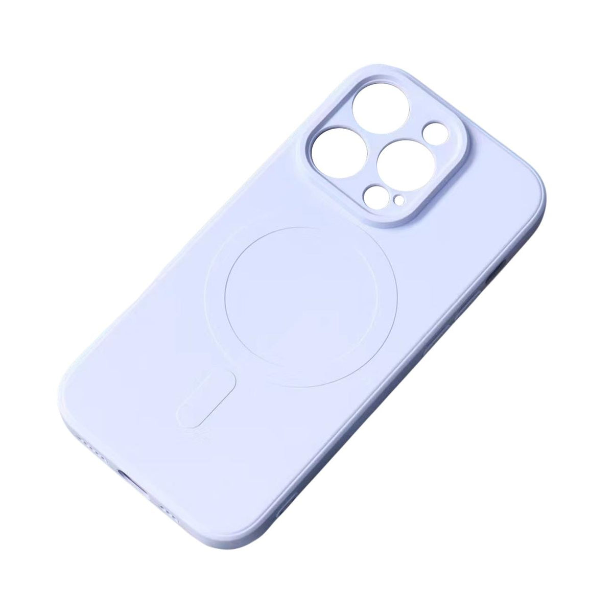 Caso de silicone magnético para iPhone 14 Pro Max com Magsafe - azul claro