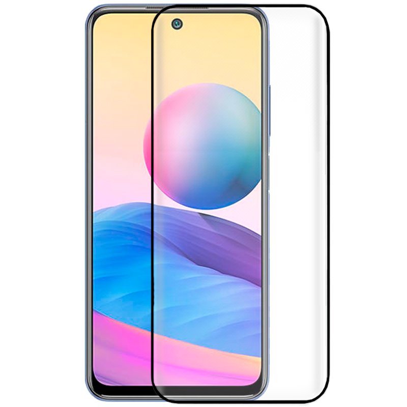 Pelicula Vidro Temperado para Xiaomi Redmi Note 10 5G / Redmi 10 / Pocophone M3 Pro 5G | FULL 3D Black