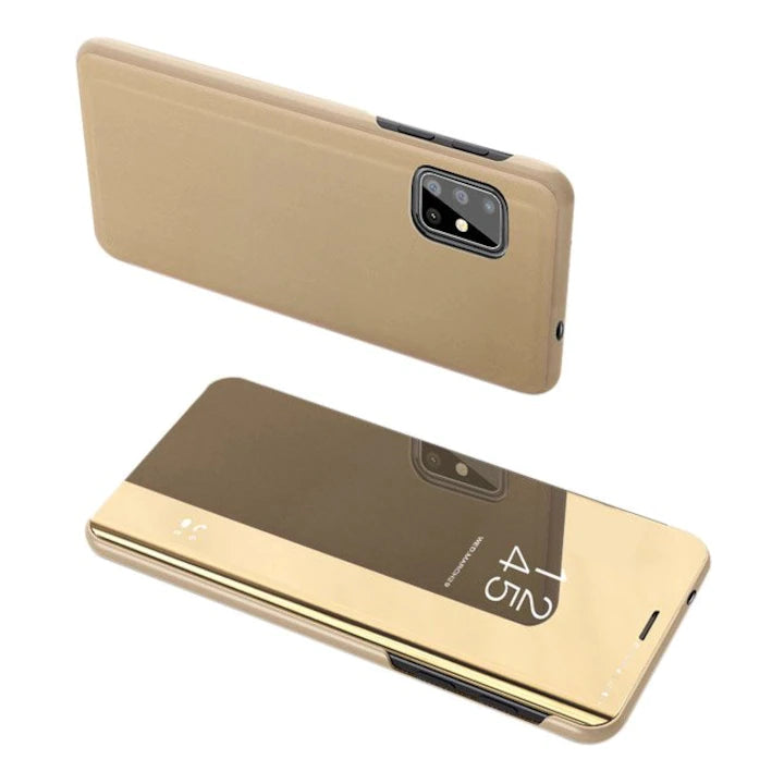 Capa Samsung Galaxy S20 Plus Livro Horizontal Clear View – Dourado