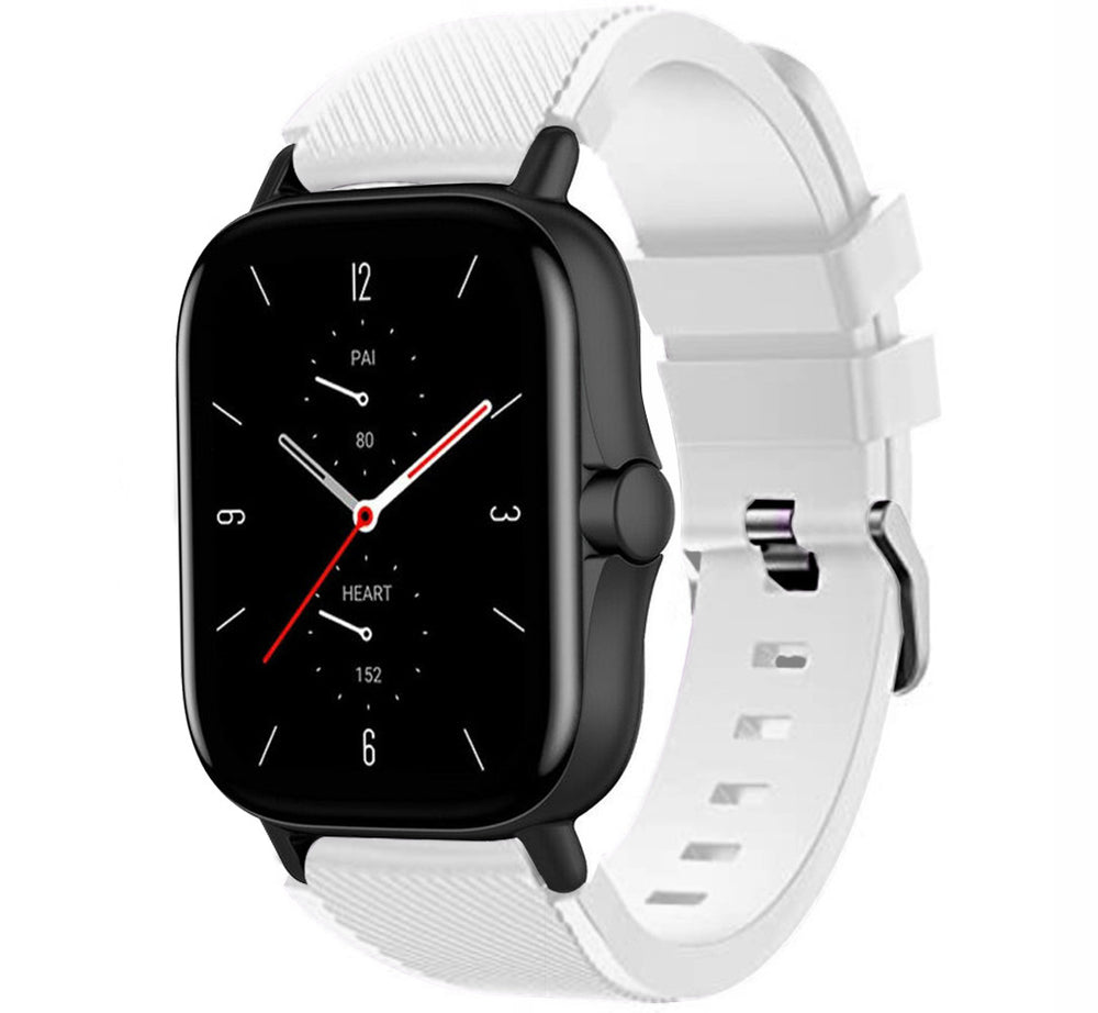 Pulseira Bracelete Universal Preto 22mm Amazfit GTR / Stratos / Huawei / Samsung Branco