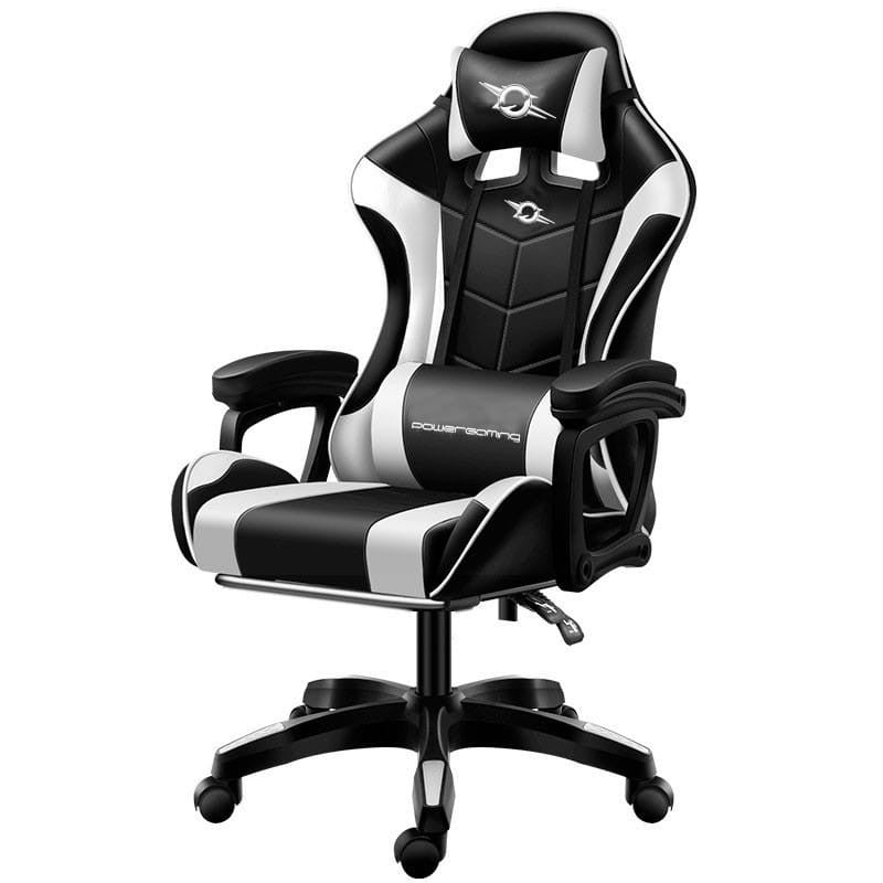 Cadeira Gaming Ajustável Preto/Branco