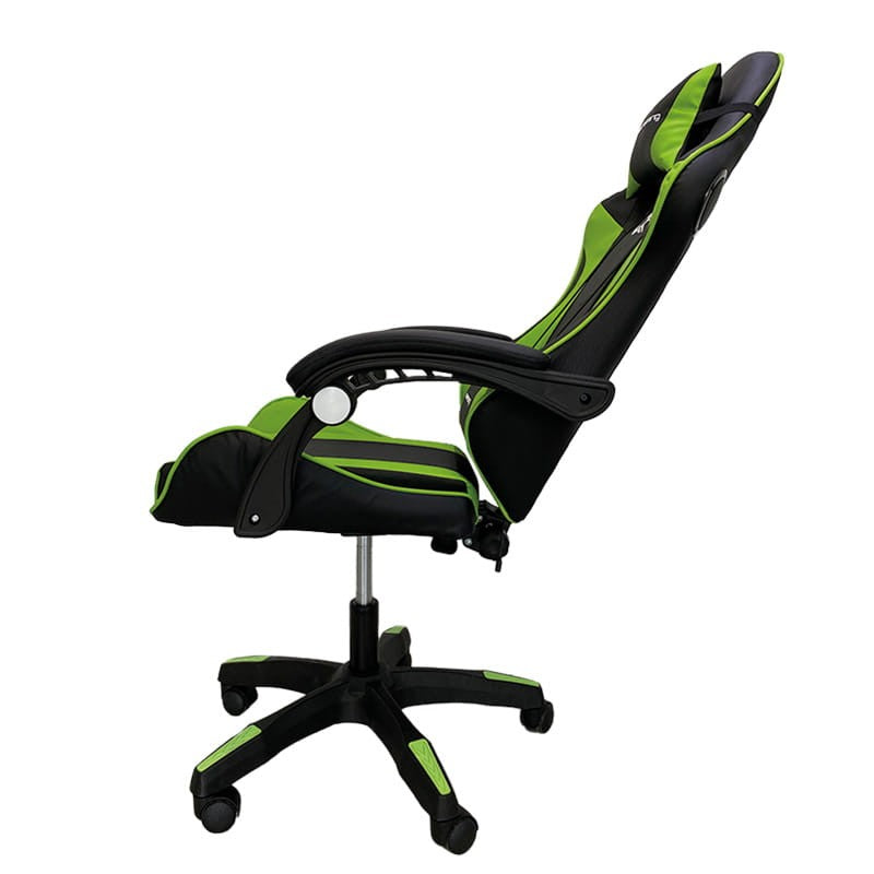 Cadeira Gaming Ajustável Preta/Verde