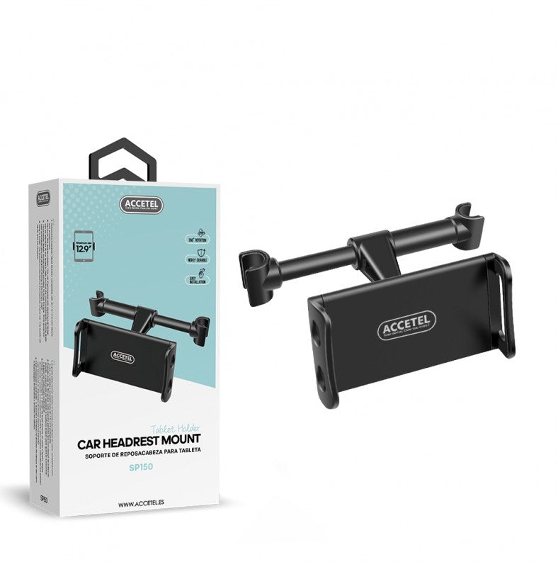 Suporte para Encosto de Cabeça SP150 para Tablet e Telemóvel até 12.9" – Preto