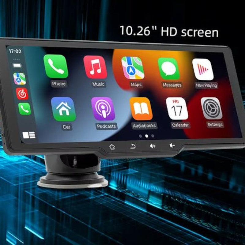 Ecrã tátil universal SWM B5314 10,26 polegadas Carplay e Android Auto sem fios Preto