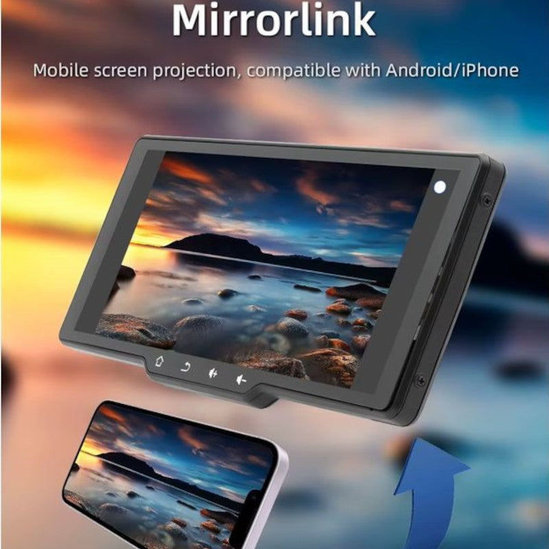 Ecrã tátil universal SWM B5314 10,26 polegadas Carplay e Android Auto sem fios Preto