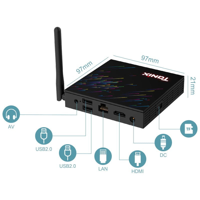 TANIX Tx68 H618 4Gb/64Gb Android 12 Android Tv