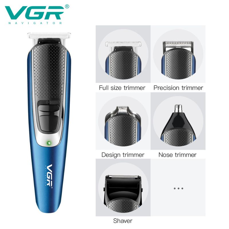 Kit de Grooming Profissional VGR V-172 – Máquina de Corte e Aparadores Multifunções - Multi4you®