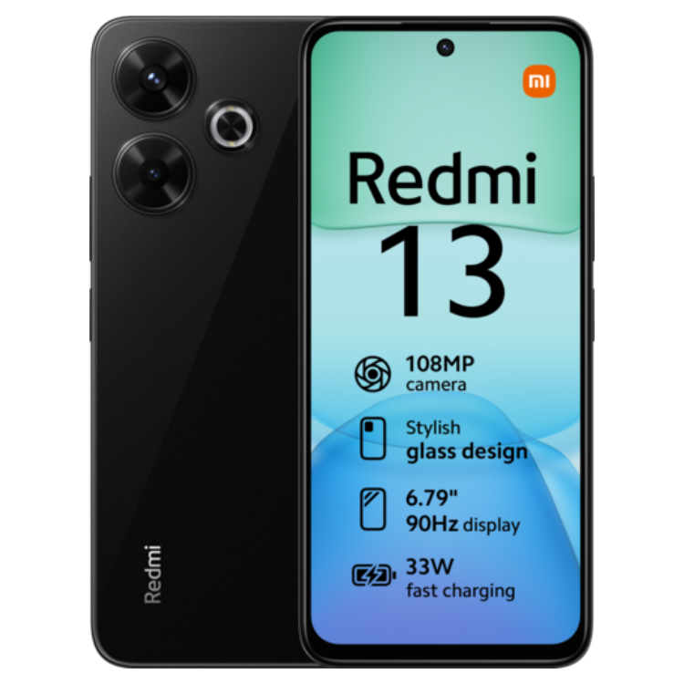 Smartphone Xiaomi Redmi 13 - Midnight Black (Grade A)