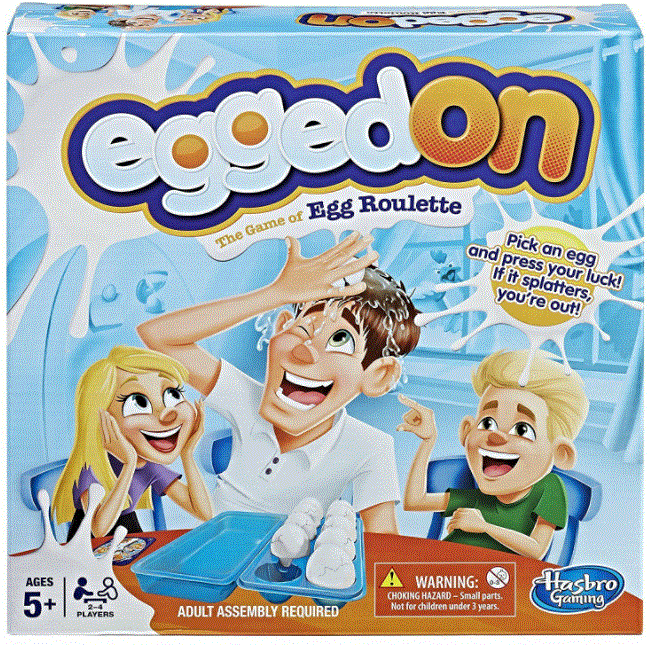 Hasbro- Egged On - Jogo de Tabuleiro