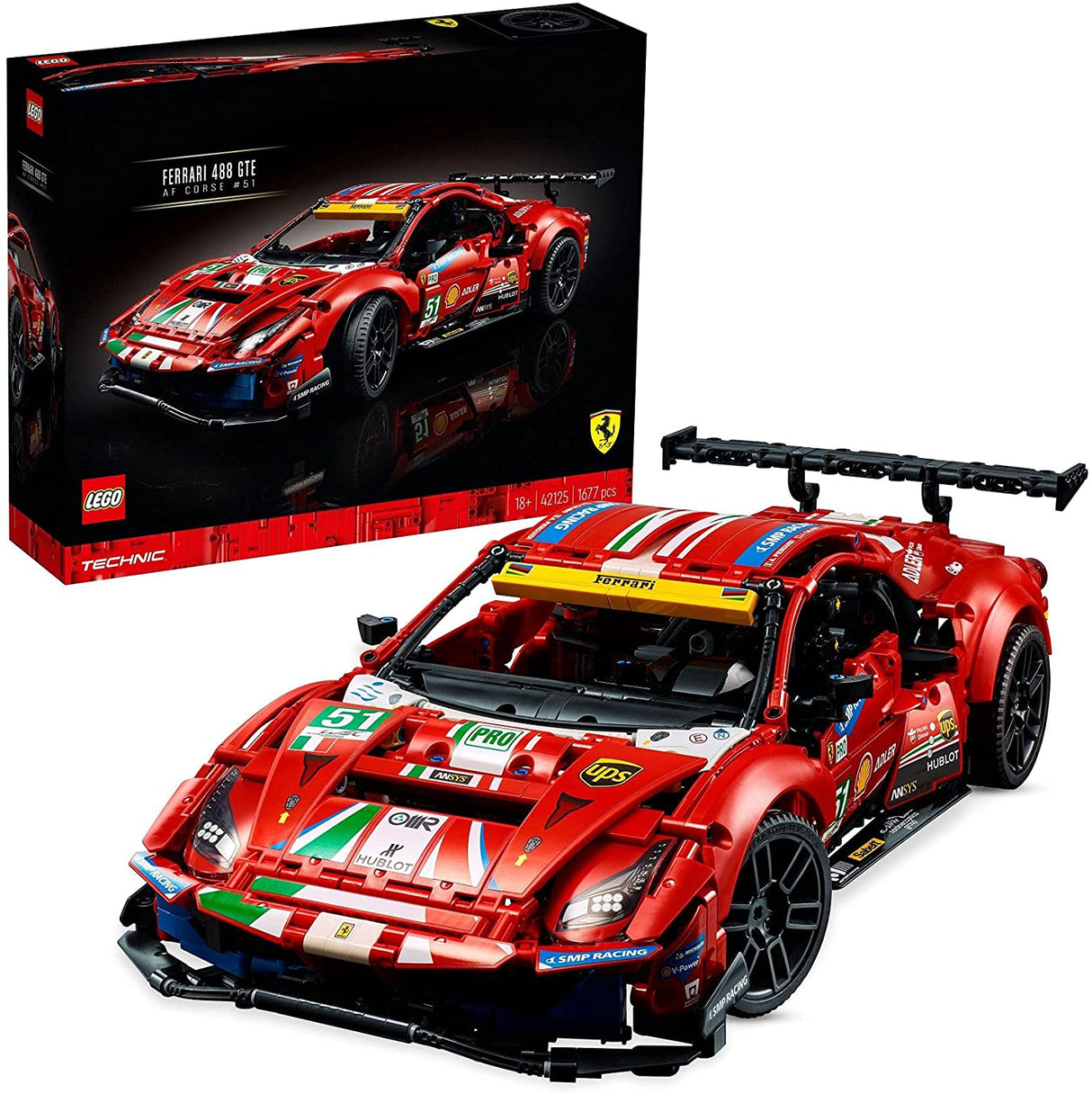 LEGO Technic 42125 Ferrari 488 GTE “AF Corse #51”