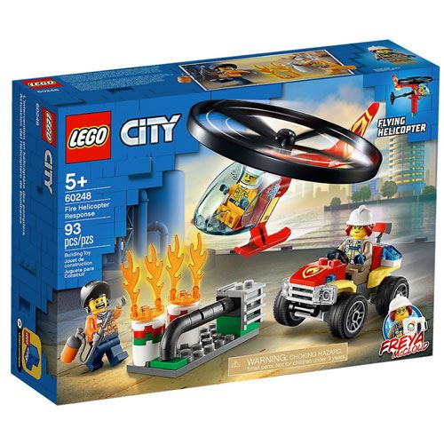 LEGO City Fire 60248 Combate ao Fogo com Helicóptero