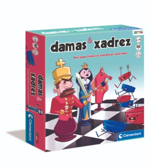 Clementoni Jogo Xadrez + Damas