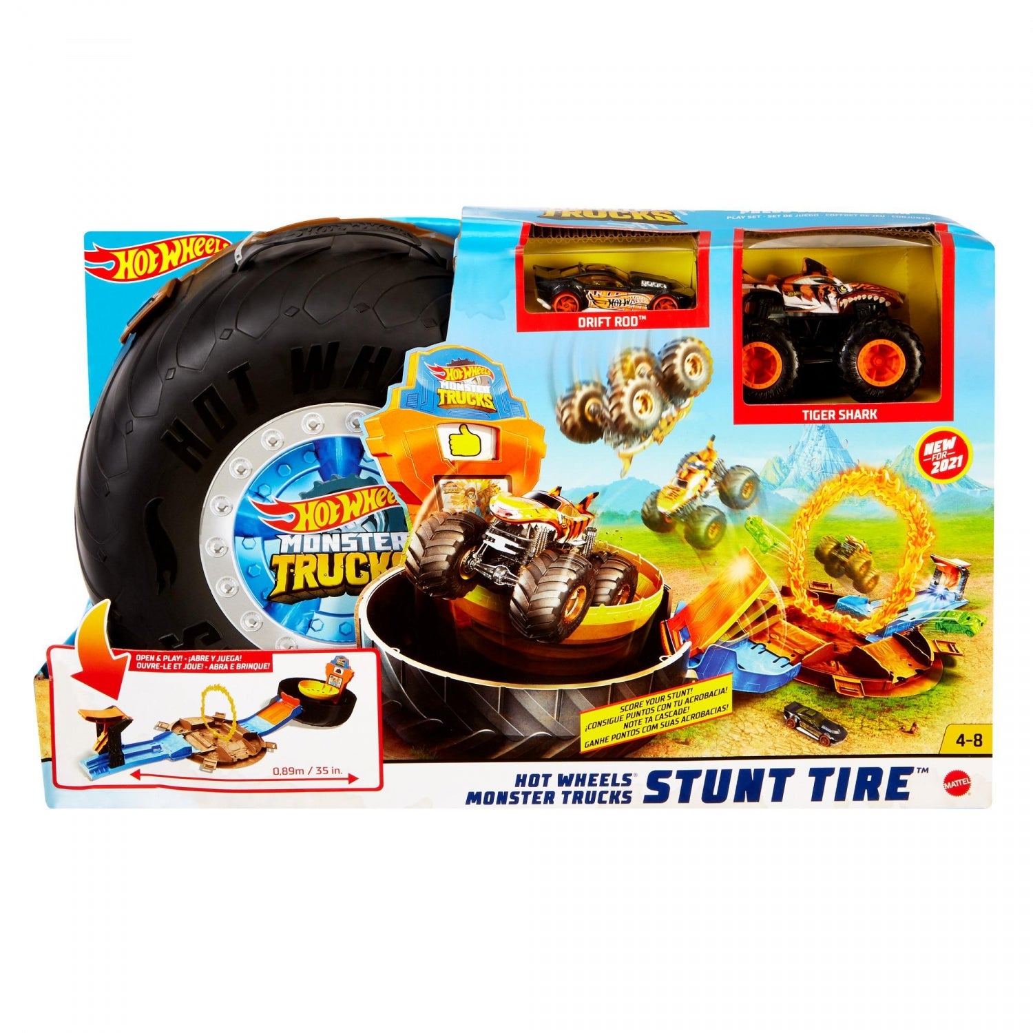 Mattel Hot Wheels Monster Truck Desafio Acrobático