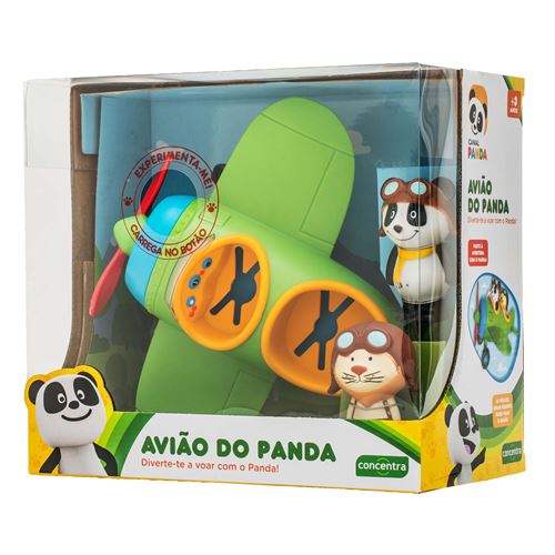 Panda Avião Com Figuras