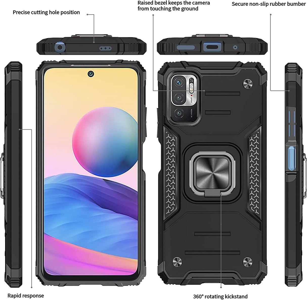 Capa Ring Armor para Xiaomi Redmi Note 10 5G