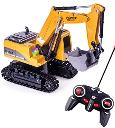 Escavadeira de controle remoto Digger Tractor Toy com Led & Sound Escala