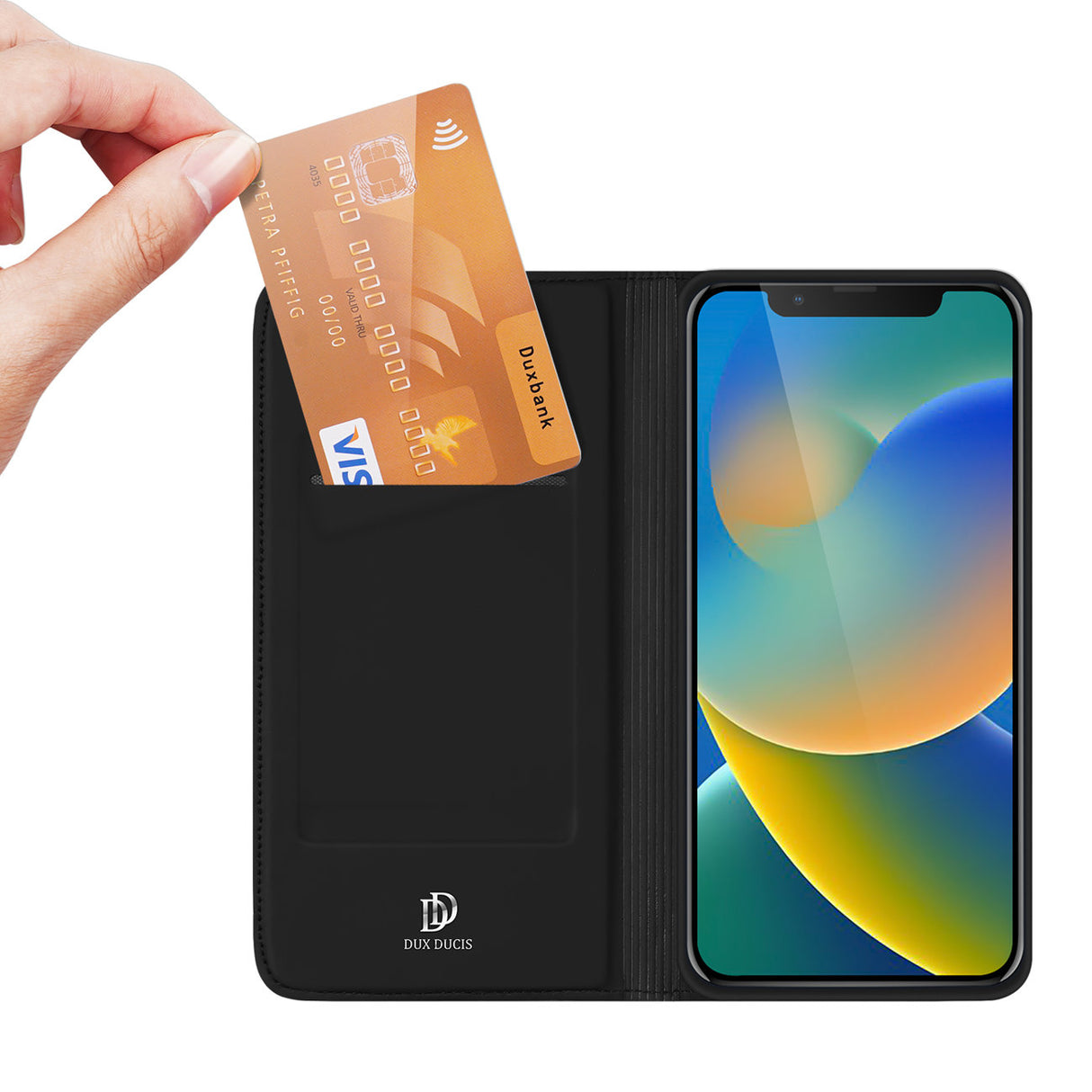 Dux Ducis Skin Pro Capa Flip Cover iPhone 14 Preto