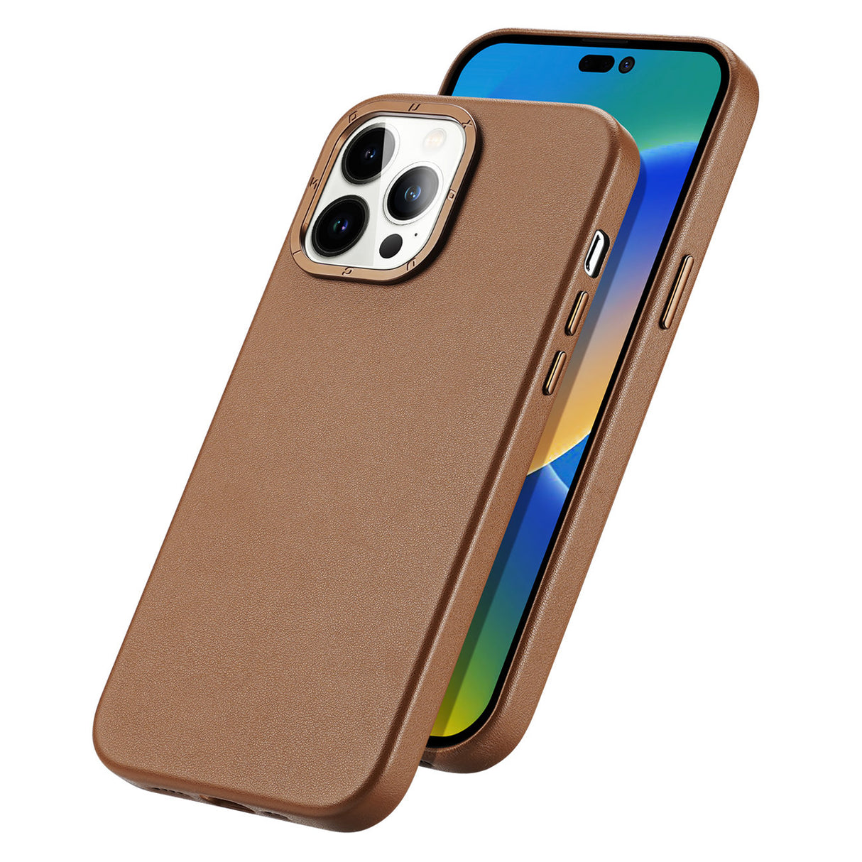 Dux Ducis Grit Capa Couro Elegante iPhone 14 PRO (Compatível Magsafe)