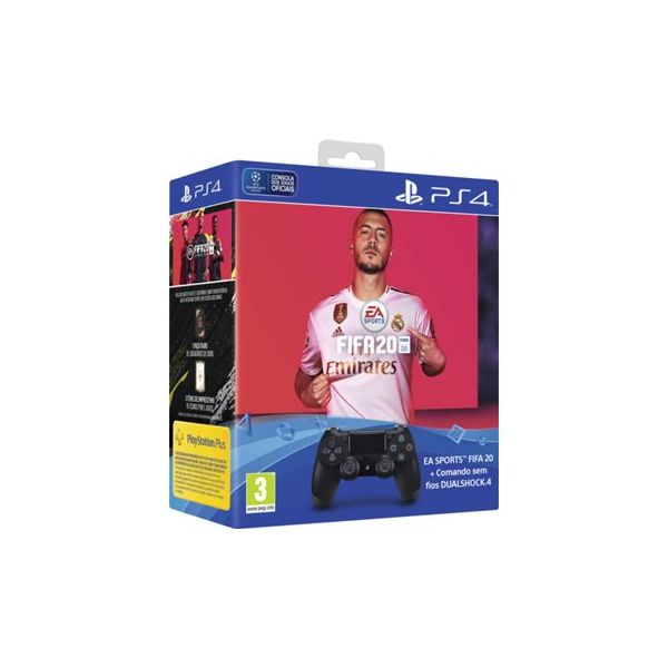 Sony Dualshock V2 Wireless Controller Black + FIFA 20