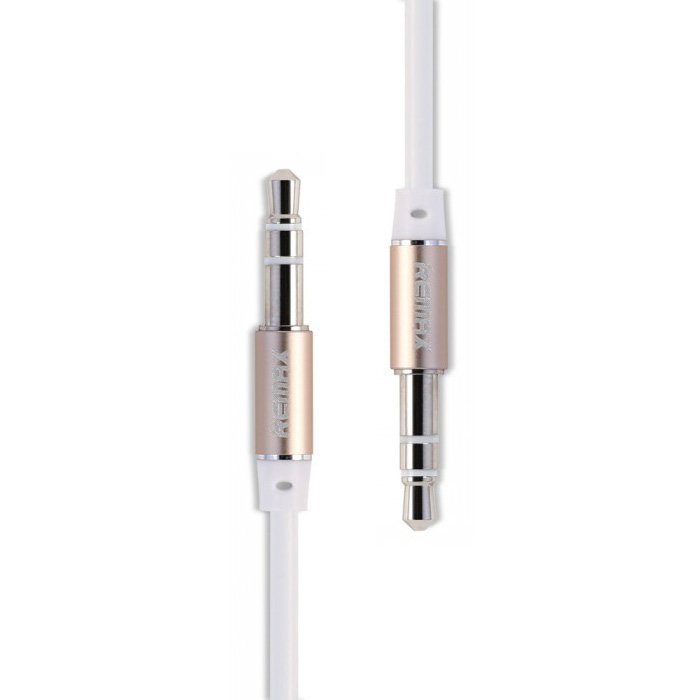Cabo REMAX mini tomada auxiliar de 2 metros branco