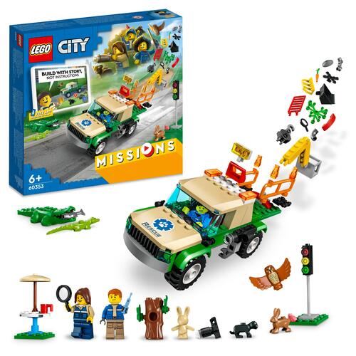 Lego City Missions 60353 - Missões de Resgate de Animais Selvagens
