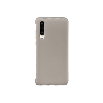 Huawei Capa Flip Wallet Cover para Huawei P30 Caqui