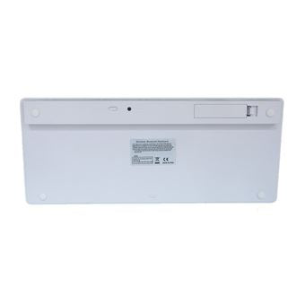 Teclado Bluetooth para Apple, Android e Windows - Branco