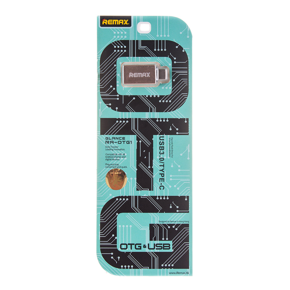 Adaptador host OTG USB 3.0 - USB Tipo-C Remax prata