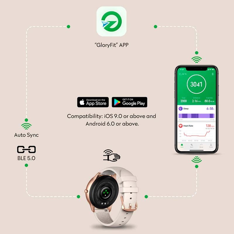 Smartwatch Zeblaze Lily Bronze Escuro