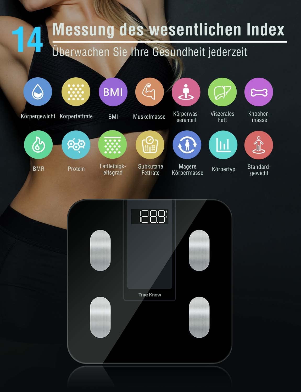 Balança Profissional com Aplicação Bluetooth