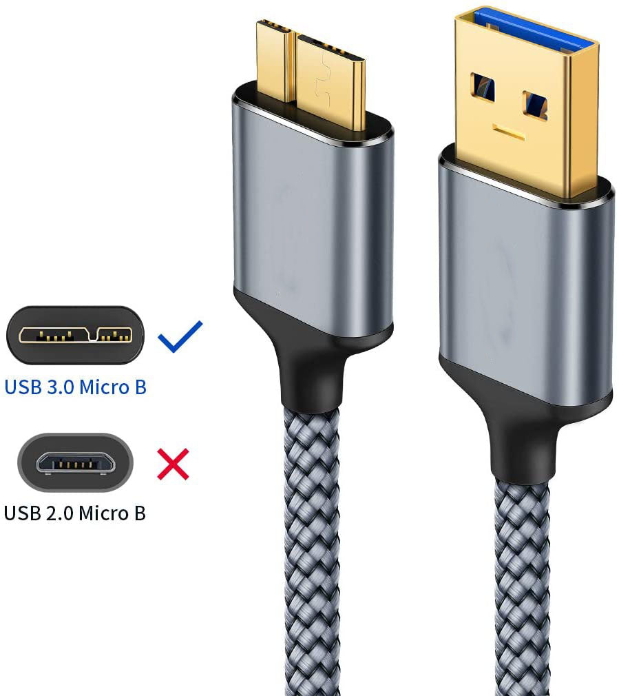 Cabo Dados Nylon Micro USB-B 3.0 1M