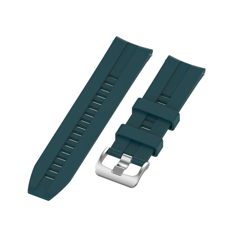 Pulseira de Substituição 20mm Xiaomi Amazfit GTS / Bip / Bip Lite / Bip S / GTR 42mm / Realme Watch / Ticwatch / Huawei / Samsung Silicone Rut (Verde)