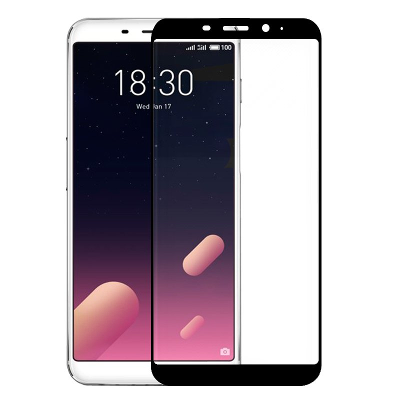 Película Vidro Temperado Meizu M6s (3D preto)